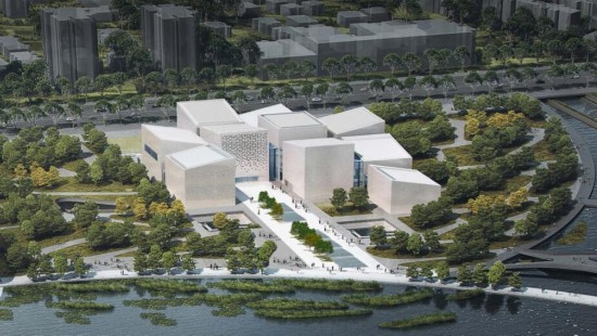大众论坛官网 将于2021年10月建成对外开放的苏州博物馆西馆俯瞰图